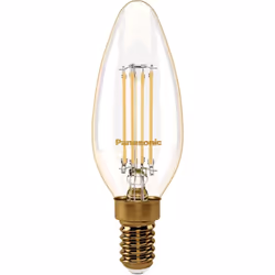 Éclairez votre intérieur avec l'ampoule flamme filament LED E14 2.2W 2000K de qualité supérieure, de marque Panasonic. Tout d ...