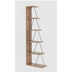 Woody Fashion 854KLN3606 étagères Etagère modulable Autonome Métal, Tableau à particules Noir, Pin