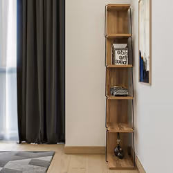 Woody Fashion 854KLN3606 étagères Etagère modulable Autonome Métal, Tableau à particules Noir, Pin