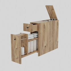 Woody Fashion 854KLN3908 armoire de rangement de salle de bain Chêne