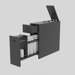 Woody Fashion 854KLN3909 armoire de rangement de salle de bain Noir