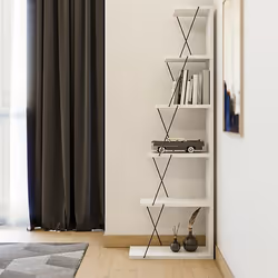 Woody Fashion 854KLN3607 étagères Etagère modulable Autonome Tableau à particules Blanc