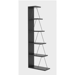 Woody Fashion 854KLN3609 étagères Etagère modulable Autonome Métal, Tableau à particules Anthracite