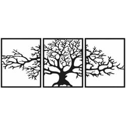 Hanah Home - Décoration murale en métal en 3 parties Arbre