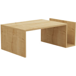 Table Basse MEMO – Chêne Saphir – Plateau Relevable & Rangement Intégré – L 868 cm x P 324 x H 50 cm