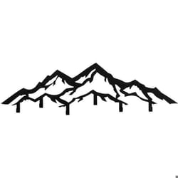 Patère en métal Montagnes