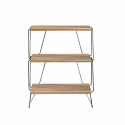Woody Fashion 854KLN4320 étagères Etagère modulable Autonome Tableau à particules Noir, Pin