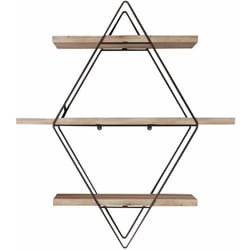 Etagère murale en bois et métal Prizma