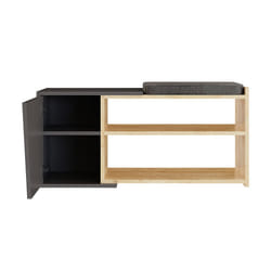 Woody Fashion 855DTE4406 Organisateur pour chaussures Ouvert Anthracite, Chêne