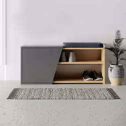 Woody Fashion 855DTE4406 Organisateur pour chaussures Ouvert Anthracite, Chêne - Vue supplémentaire 4