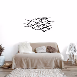 Décoration murale en métal Oiseaux