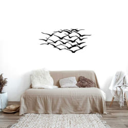 Décoration murale en métal Oiseaux