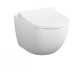 Vitra Sento WC sans bride SmoothFlush + Abattant avec frein de chute, Blanc (7848-003-6147)