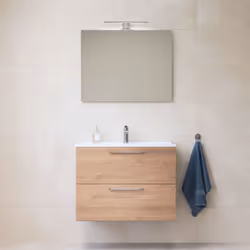 Le meuble Mia MIASET80D, d'une largeur de 79 cm, d'une hauteur de 61 cm et d'une profondeur de 39.5 cm, est à la fois fonctio ...