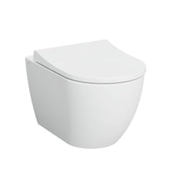 Wc sans bride S60, fixations invisibles + Abattant softclose, Blanc (7510-003-6288) - Vitra
