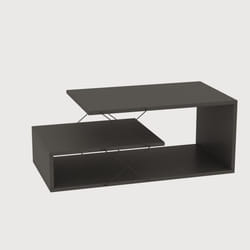 Table basse - CAYENNE - Rectangulaire - Anhtracite - 100 x 50 x 40 cm