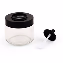 Hermia 964FRM1705, Pot à épices, Noir, Transparent, Verre, Plastique, 0,3 L, 7,5 cm, 80 mm