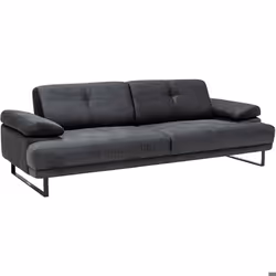 Canapé 3 places Celis Tissu Anthracite