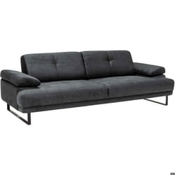 Canapé 3 places Celis Tissu Anthracite
