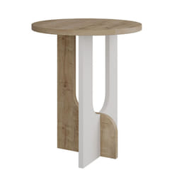 Woody Fashion 855DTE2961 Table à café, latérale et de salon Bout de canapé Forme arrondie 1 pieds