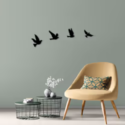 Wallity Pigeons, Image, Métal, Noir, 1 mm