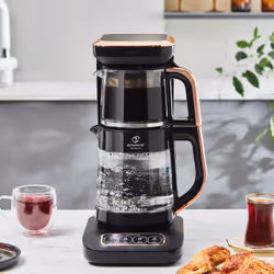 Karaca Robotea Pro 4 in 1 appareil à thé Noir, Cuivre
