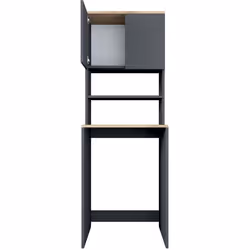 Meuble machine à laver en aggloméré Walnut anthracite