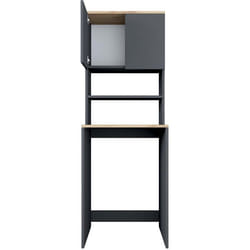 Meuble machine à laver en aggloméré Walnut anthracite