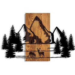 Décoration murale en bois et métal Nature Natural Habitat