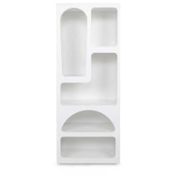 Vente-Unique Étagère 5 Niches Blanc