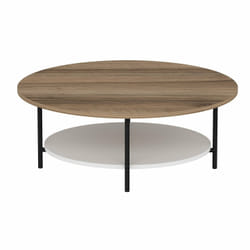 Woody Fashion Elis Table basse Forme ovale 4 pieds