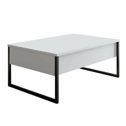 Woody Fashion Luxe Table basse Forme rectangulaire 2 pieds