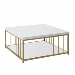Woody Fashion 618BLY1134 Table à café, latérale et de salon Table basse Forme rectangulaire 4 pieds
