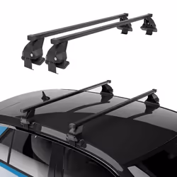 Barres de toit transversales Menabo pour Audi A4 B6 B7 Berline 2000-2008 Noir 2x