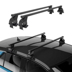 Barres de toit transversales Menabo pour Audi A4 B6 B7 Berline 2000-2008 Noir 2x