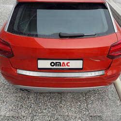 Protection seuil de pare-chocs arriére pour Audi Q2 2017-2025 PRE-FL Brossé Inox