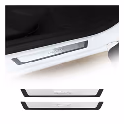 Couverture de Seuil de porte pour VW Golf 8 en Acier Inoxy chromé 2x