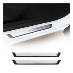 Couverture de Seuil de porte pour VW Golf 8 en Acier Inoxy chromé 2x