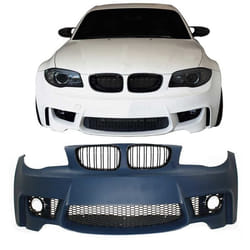JOM Pare-chocs avant pour BMW Series 1 E81/E82/E87/E88 2004-2013 Plastique Noir