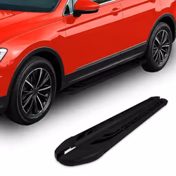 Marchepieds Latéraux Noirs pour Citroën C5 Aircross en Aluminium 2Pcs