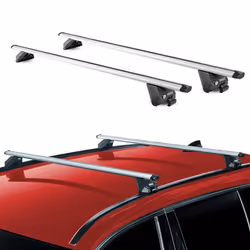 Barres de toit transversales pour MG ZS EV 2017-2025 Alu Gris Argenté 2x ABE