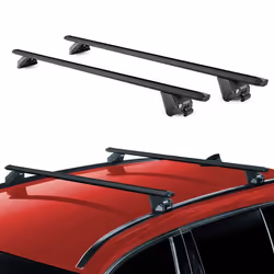 Barres de toit transversales pour Toyota Yaris Cross 2020-2025 Alu Noir 2x ABE