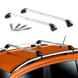 Barres de toit transversales pour Dacia Duster 2018-2025 Gris Argenté 2x ABE
