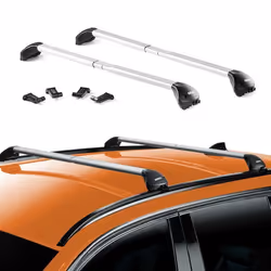Barres de toit transversales pour MG ZS/ZS EV 2017-2025 Alu Gris Argenté 2x ABE