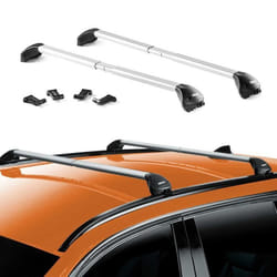 Barres de toit transversales pour Volvo XC60 2008-2025 Alu Gris Argenté 2x ABE