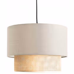 Description générale Découvrez notre suspension en tissu effet lin, un luminaire élégant qui ajoutera une touche contemporain ...
