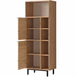 Meuble de salle de bain Evelis L60cm Bois clair
