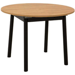 Table repas ronde en aggloméré avec allonge Oliver