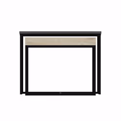 Woody Fashion 506MNR1254, Table basse, Forme rectangulaire, 1 pieds, Gris
