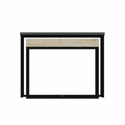 Woody Fashion 506MNR1254 Table à café, latérale et de salon Table basse Forme rectangulaire 1 pieds